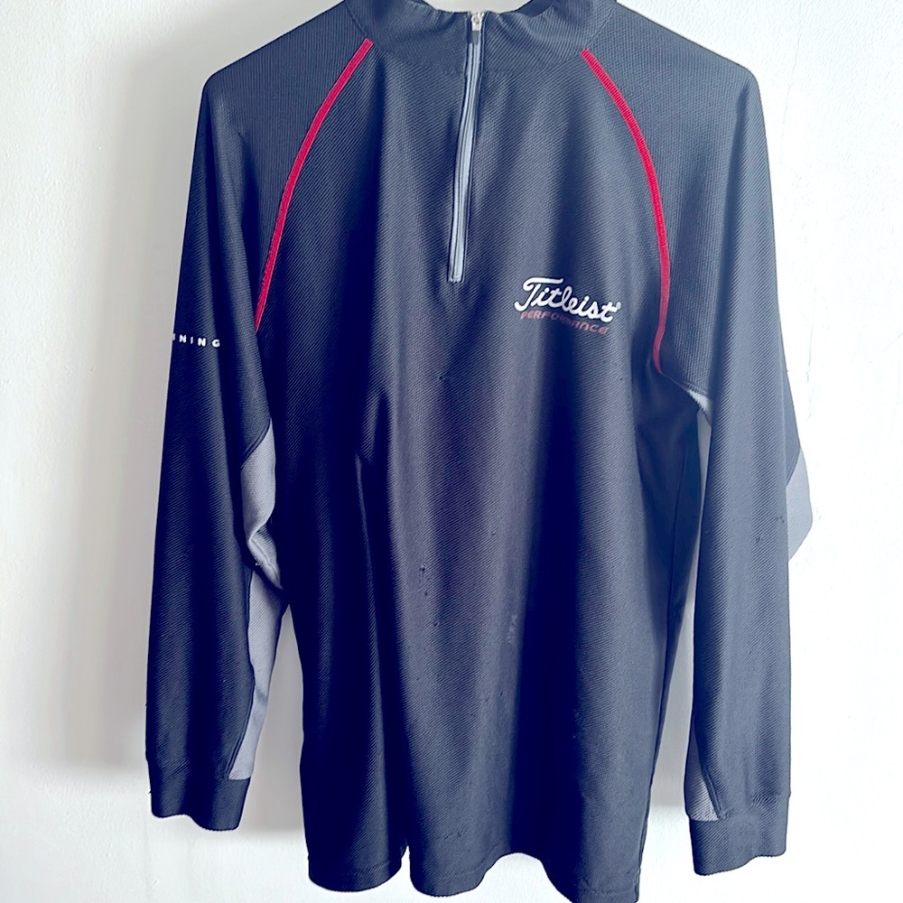 Rare Titleist player performance zip down long sleeve jacket. Lightweight